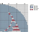 Nantucket Island Needlepoint Ornament Chart | Paint Your Own Canvas (Digital Download)