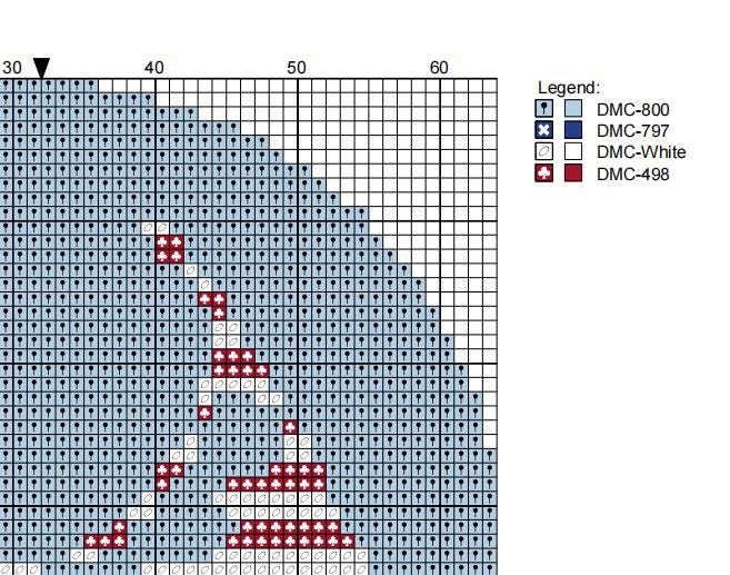 Nantucket Island Needlepoint Ornament Chart | Paint Your Own Canvas (Digital Download)