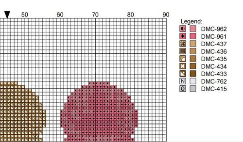 DIY Needlepoint 3 Cones Neopolitan | Digital Chart for Painting Your Own Canvas | Easy Needlepoint PDF | Instant Download | 18 Mesh