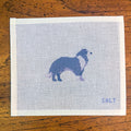 Border Collie Needlepoint Canvas
