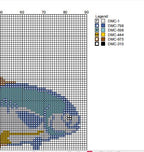 DIY Needlepoint Permit Fish Pattern | Digital Chart for Painting Your Own Canvas| Easy Needlepoint PDF | Instant Download | 18 Mesh