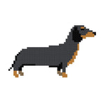 DIY Needlepoint Dachshund Dog Pattern | Digital Chart for Painting Your Own Canvas| Easy Needlepoint PDF | Instant Download | 18 Mesh