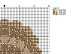 DIY Needlepoint Tan Scallop Shell Pattern | Digital Chart for Painting Your Own Canvas | Easy Needlepoint PDF | Instant Download | 18 Mesh