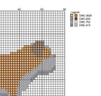 DIY Needlepoint Bulldog (Brown & White) | Digital Chart for Painting Your Own Canvas | Easy Needlepoint PDF | Instant Download | 18 Mesh