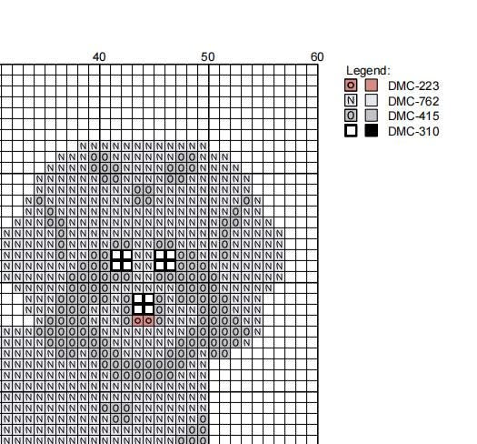 DIY Needlepoint Fluffy Dog (White) | Digital Chart for Painting Your Own Canvas| Easy Needlepoint PDF | Instant Download | 18 Mesh