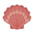 DIY Needlepoint Scallop Shell Pattern | Digital Chart for Painting Your Own Canvas | Easy Needlepoint PDF | Instant Download | 18 Mesh