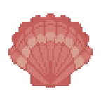 DIY Needlepoint Scallop Shell Pattern | Digital Chart for Painting Your Own Canvas | Easy Needlepoint PDF | Instant Download | 18 Mesh