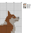 DIY Needlepoint Corgie (Brown) Pattern |Digital Chart for Painting Your Own Canvas| Easy Needlepoint PDF | Instant Download | 18 Mesh