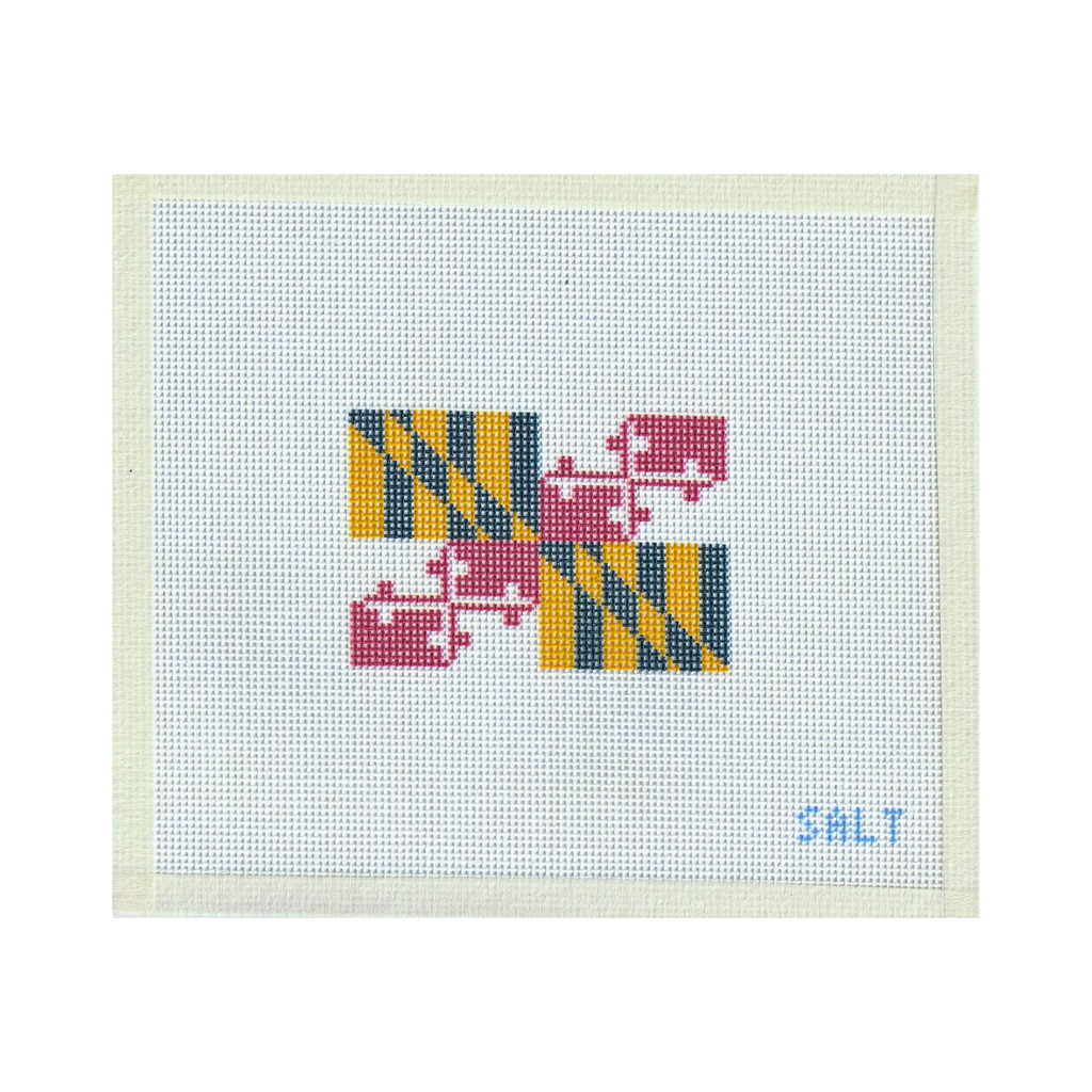 Maryland Flag Needlepoint Canvas