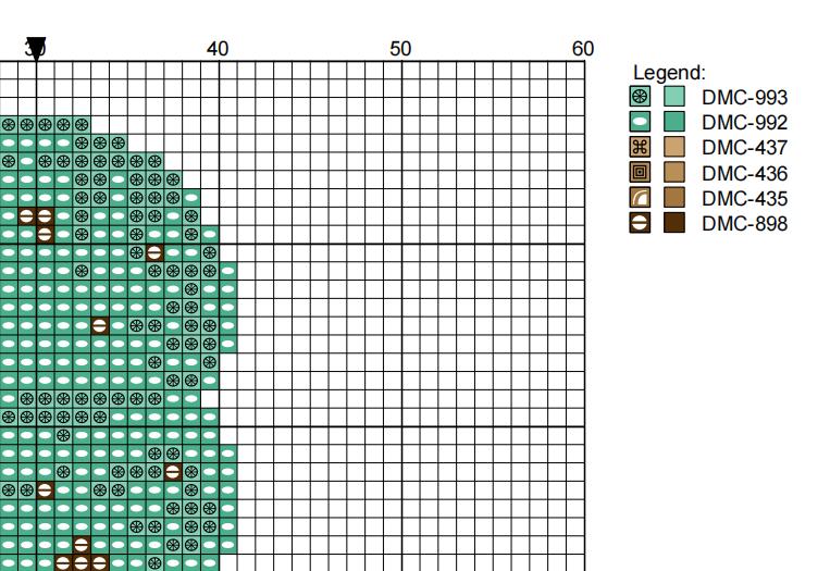 DIY Needlepoint Mint Chip Ice Cream Pattern | Digital Chart for Painting Your Own Canvas | Easy Needlepoint PDF | Instant Download | 18 Mesh