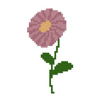 DIY Needlepoint Aster Flower Pattern | Digital Chart for Painting Your Own Canvas | Easy Needlepoint PDF | Instant Download | 18 Mesh