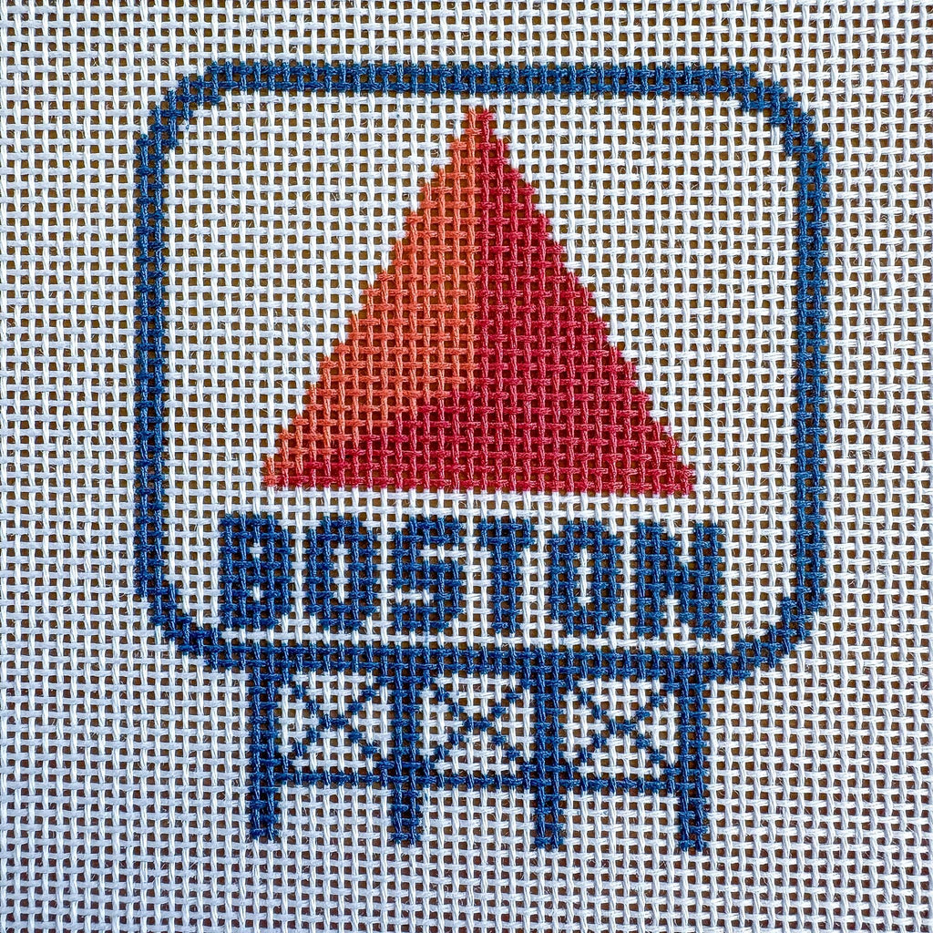 Boston Citgo Sign Needlepoint Canvas