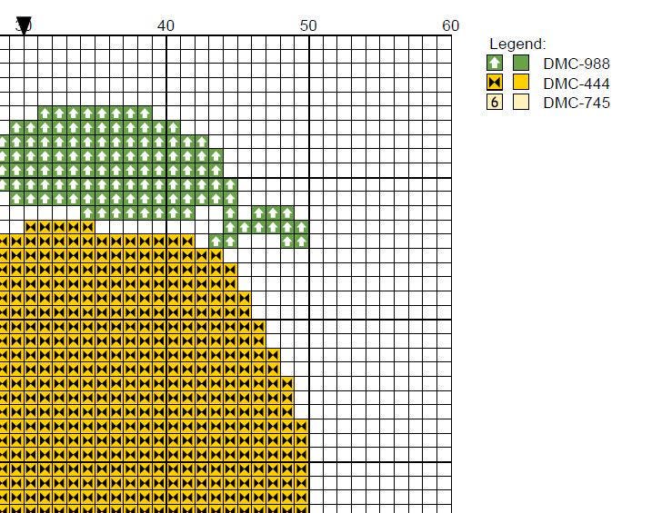 DIY Needlepoint Lemon Pattern | Digital Chart for Painting Your Own Canvas | Easy Needlepoint PDF | Instant Download | 18 Mesh