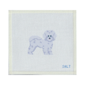 Fluffy dog (White) Needlepoint Canvas