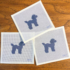 Poodle (Black) Needlepoint Canvas