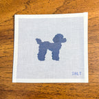 Poodle (Black) Needlepoint Canvas