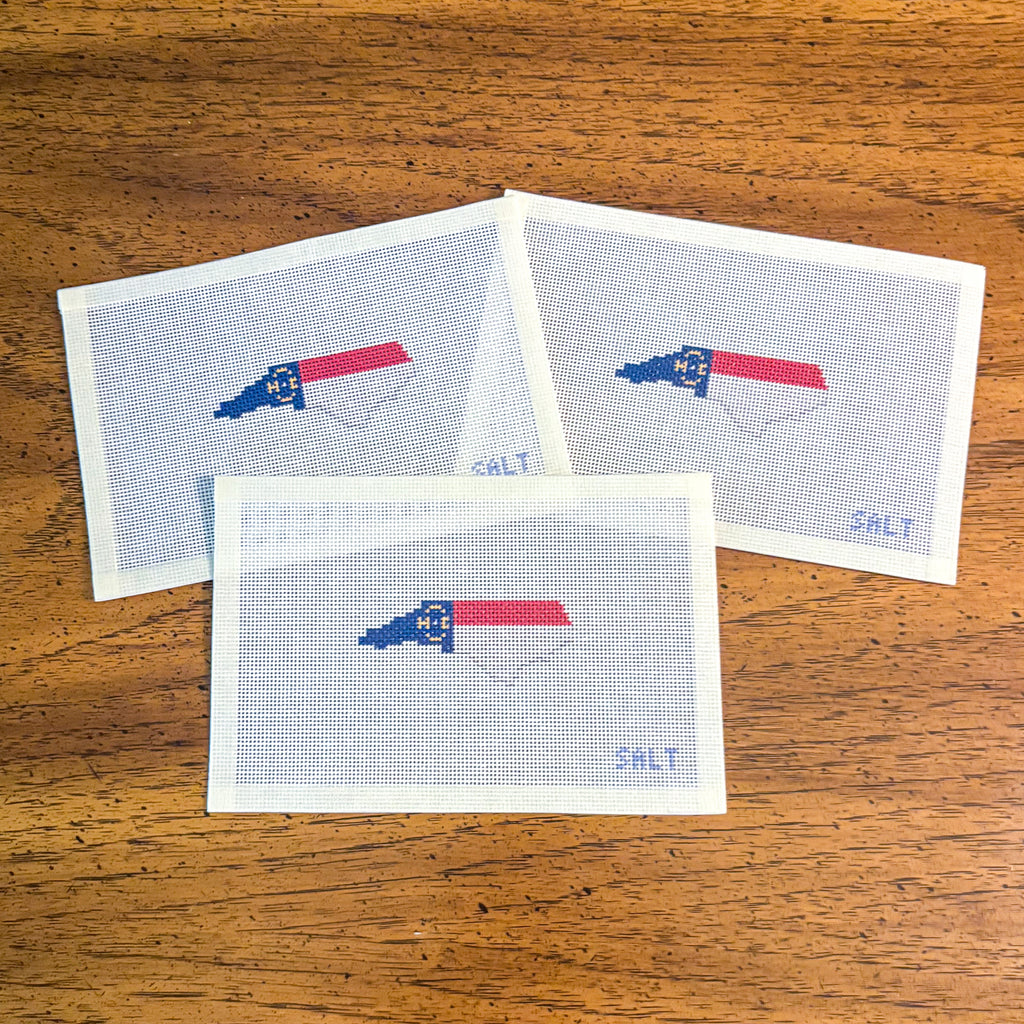 North Carolina Outline Needlepoint Canvas (mini)