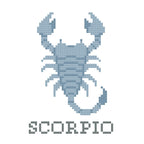 DIY Needlepoint Scorpio Zodiac Sign Pattern | Digital Chart for Painting Your Own Canvas | Easy Needlepoint PDF | Instant Download | 18 Mesh