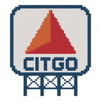 DIY Needlepoint Citgo Logo | Digital Chart for Painting Your Own Canvas | Easy Needlepoint PDF | Instant Download | 18 Mesh