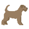 DIY Needlepoint Wheaten Terrier Pattern | Digital Chart for Painting Your Own Canvas | Easy Needlepoint PDF | Instant Download | 18 Mesh
