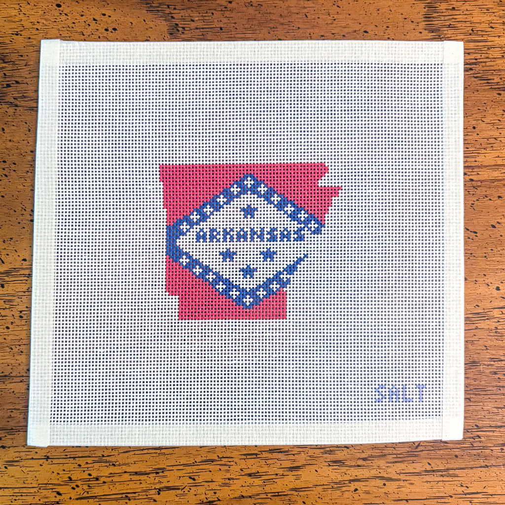 Arkansas Outline Needlepoint Canvas