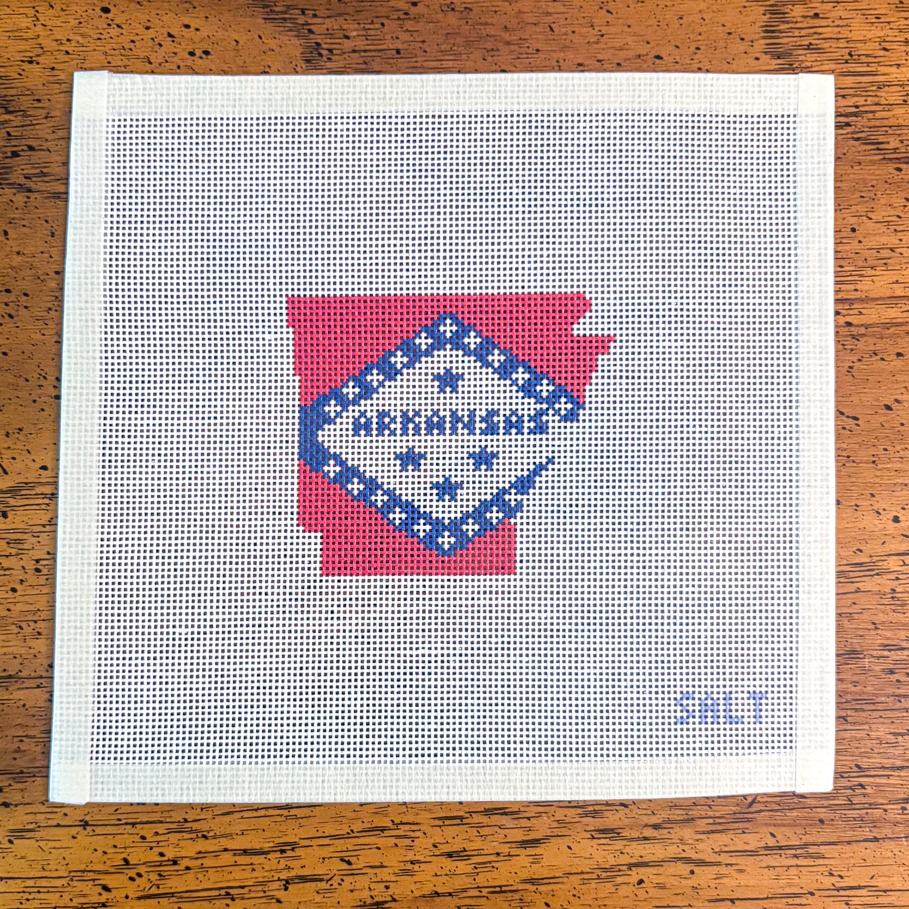 Arkansas Outline Needlepoint Canvas