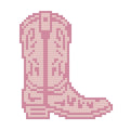 DIY Needlepoint Cowgirl Boot Pattern | Digital Chart for Painting Your Own Canvas | Easy Needlepoint PDF | Instant Download | 18 Mesh
