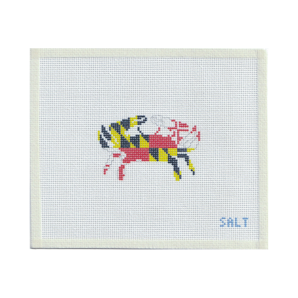 Maryland Crab Needlepoint Canvas