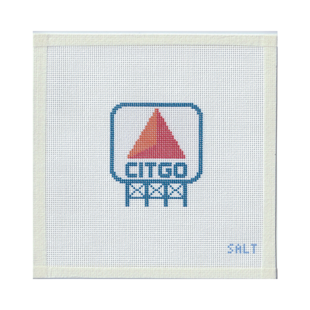 Citgo Sign Needlepoint Canvas