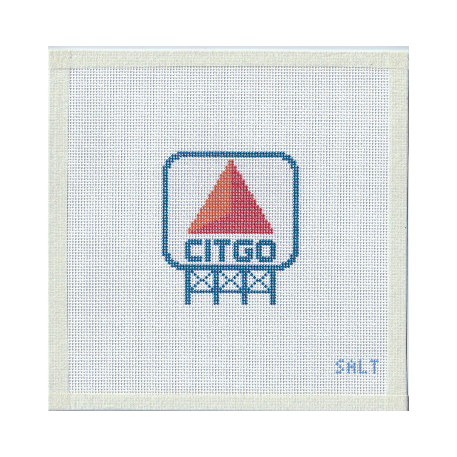 Citgo Sign Needlepoint Canvas