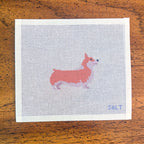 Corgi (Brown) Needlepoint Canvas