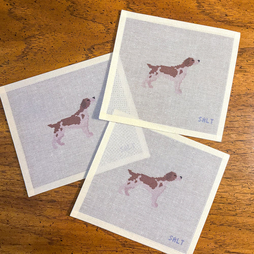 Brittany Spaniel Needlepoint Canvas