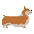 DIY Needlepoint Corgie (Brown) Pattern |Digital Chart for Painting Your Own Canvas| Easy Needlepoint PDF | Instant Download | 18 Mesh