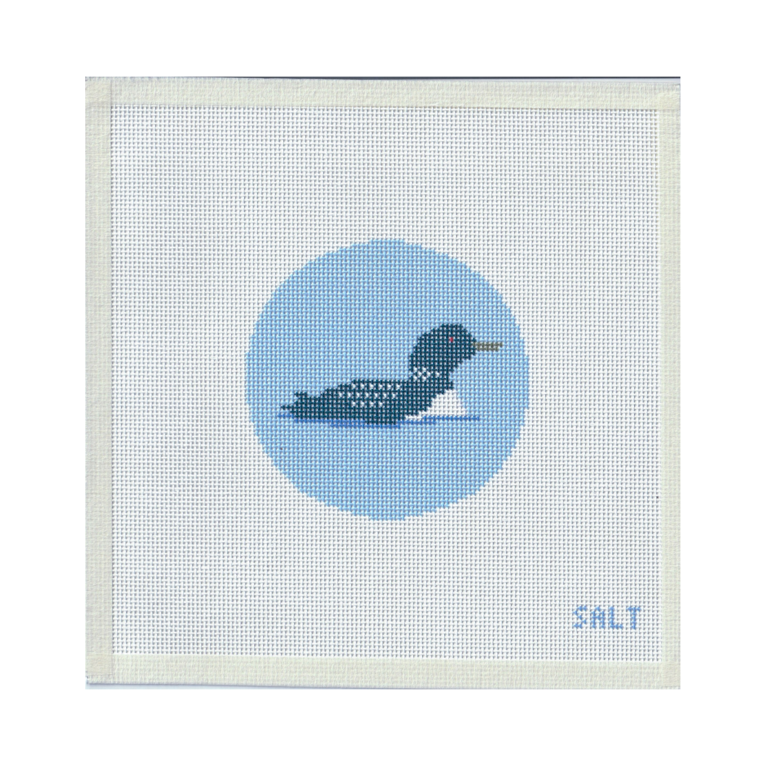Loon Christmas Ornament Needlepoint Canvas
