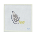An Oyster on the Half Shell Needlepoint Canvas