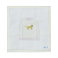 Golden Retriever Sweater (Cream) Needlepoint Canvas