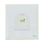 Golden Retriever Sweater (Cream) Needlepoint Canvas