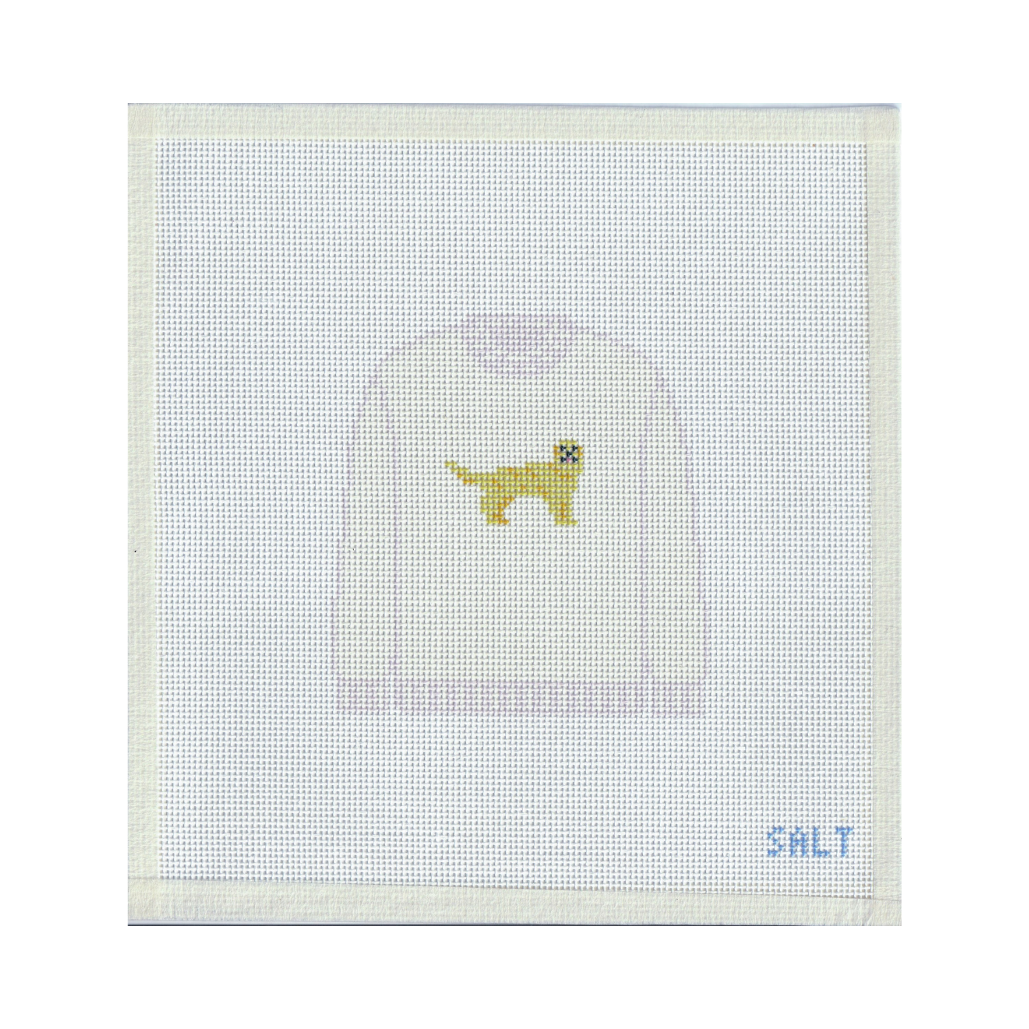 Golden Retriever Sweater (Cream) Needlepoint Canvas