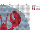 DIY Needlepoint Lobster Ornament Pattern | Digital Chart for Painting Your Own Canvas | Easy Needlepoint PDF | Instant Download | 18 Mesh