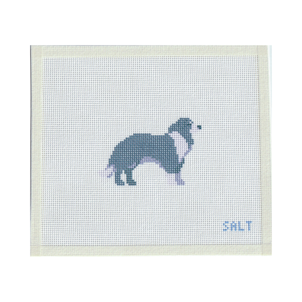 Border Collie Needlepoint Canvas