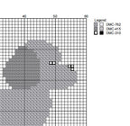 DIY Needlepoint Poddle (White) Dog Pattern | Digital Chart for Painting Your Own Canvas| Easy Needlepoint PDF | Instant Download | 18 Mesh