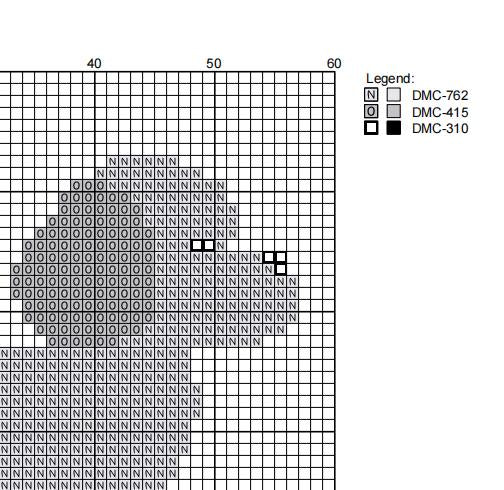 DIY Needlepoint Poddle (White) Dog Pattern | Digital Chart for Painting Your Own Canvas| Easy Needlepoint PDF | Instant Download | 18 Mesh
