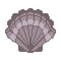 DIY Needlepoint Gray Scallop Shell Pattern | Digital Chart for Painting Your Own Canvas | Easy Needlepoint PDF | Instant Download | 18 Mesh