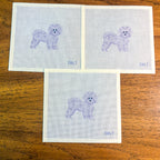 Fluffy dog (White) Needlepoint Canvas