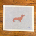 Dachshund Dog (brown) Needlepoint Canvas