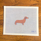 Dachshund Dog (brown) Needlepoint Canvas