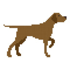 DIY Needlepoint Pointer Dog | Digital Chart for Painting Your Own Canvas| Easy Needlepoint PDF | Instant Download | 18 Mesh