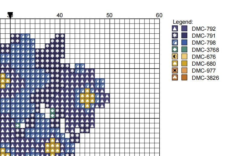 DIY Needlepoint Larkspur Bouquet Pattern | Digital Chart for Painting Your Own Canvas | Easy Needlepoint PDF | Instant Download | 18 Mesh