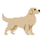 DIY Needlepoint Golden Retriever Pattern | Digital Chart for Painting Your Own Canvas | Easy Needlepoint PDF | Instant Download | 18 Mesh