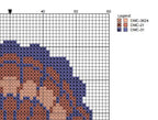 DIY Needlepoint Multicolored Scallop Shell 2| Digital Chart for Painting Your Own Canvas | Easy Needlepoint PDF | Instant Download | 18 Mesh